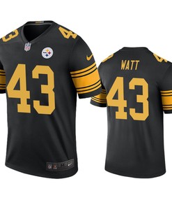 Pittsburgh Steelers Derek Watt Black Color Rush Legend Jersey - Robokeg