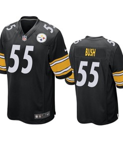 Pittsburgh Steelers Devin Bush 2019 Nfl Draft Black Game Jersey - Robokeg