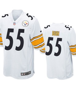 Pittsburgh Steelers Devin Bush 2019 Nfl Draft White Game Jersey - Robokeg