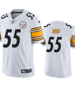 Pittsburgh Steelers Devin Bush 2019 Nfl Draft White Vapor Limited Jersey - Robokeg