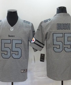 Pittsburgh Steelers Devin Bush #55 Nfl 2020 Grey Jersey - Robokeg