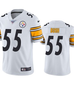 Pittsburgh Steelers Devin Bush White 100th Season Vapor Limited Jersey - Robokeg