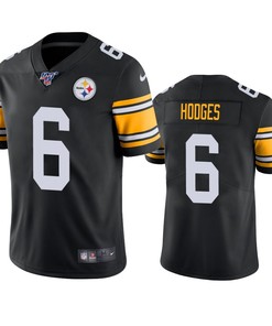 Pittsburgh Steelers Devlin Hodges Black 100th Season Vapor Limited Jersey - Robokeg