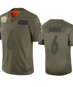 Pittsburgh Steelers Devlin Hodges Olive 2019 Salute To Service Limited Jersey - Robokeg