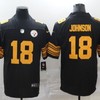 Pittsburgh Steelers Diontae Johnson #18 Nfl 2020 Black Jersey - Robokeg