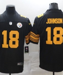 Pittsburgh Steelers Diontae Johnson #18 Nfl 2020 Black Jersey - Robokeg