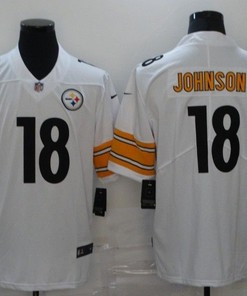 Pittsburgh Steelers Diontae Johnson #18 Nfl 2020 White Jersey - Robokeg