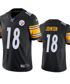 Pittsburgh Steelers Diontae Johnson Black 100th Season Vapor Limited Jersey - Robokeg