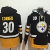 Pittsburgh Steelers James Conner #30 Nfl 2020 Black Yellow Hoodie Jersey - Robokeg