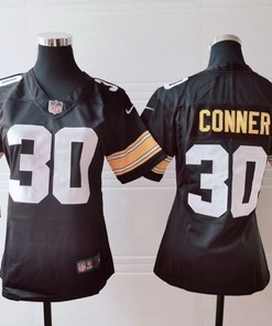 Pittsburgh Steelers James Conner #30 Nfl 2020 Dark Brown Womens Jersey - Robokeg