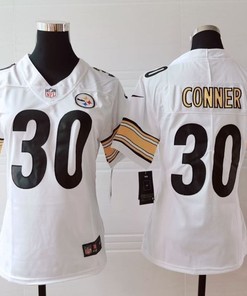 Pittsburgh Steelers James Conner #30 Nfl 2020 White Womens Jersey - Robokeg