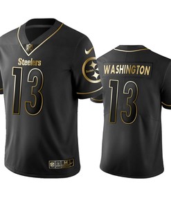 Pittsburgh Steelers James Washington Black Golden Edition 2019 Vapor Untouchable Limited Jersey - Mens - Robokeg