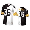 Pittsburgh Steelers Jerome Bettis Black White Retired Player Split Jersey - Robokeg