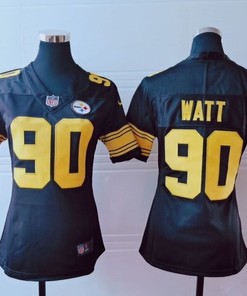 Pittsburgh Steelers J.j.watt #90 Nfl 2020 Brown Womens Jersey - Robokeg