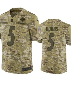 Pittsburgh Steelers Joshua Dobbs Jersey Nfl Camo Salute To Service - Robokeg