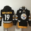 Pittsburgh Steelers Juju Smith-schuster #19 Nfl 2020 Black Hoodie Jersey - Robokeg