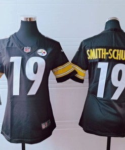 Pittsburgh Steelers Juju Smith-schuster #19 Nfl 2020 Black Womens Jersey - Robokeg