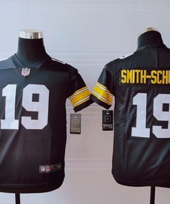 Pittsburgh Steelers Juju Smith-schuster #19 Nfl 2020 Dark Brown Jersey - Robokeg
