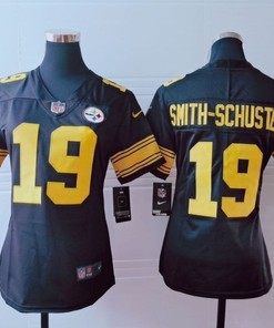 Pittsburgh Steelers Juju Smith-schuster #19 Nfl 2020 Dark Brown Womens Jersey - Robokeg