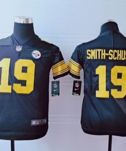 Pittsburgh Steelers Juju Smith-schuster #19 Nfl 2020 Dark Browns Jersey - Robokeg