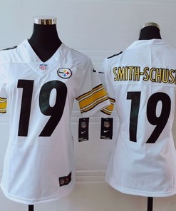 Pittsburgh Steelers Juju Smith-schuster #19 Nfl 2020 White Womens Jersey - Robokeg