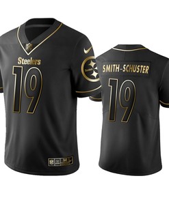 Pittsburgh Steelers Juju Smith-schuster Black Golden Edition 2019 Vapor Untouchable Limited Jersey - Mens - Robokeg