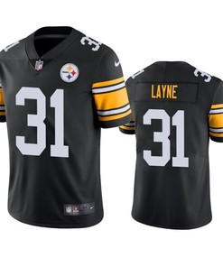 Pittsburgh Steelers Justin Layne 2019 Nfl Draft Black Vapor Limited Jersey - Robokeg