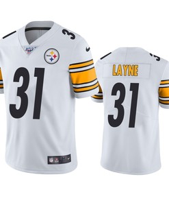 Pittsburgh Steelers Justin Layne White 100th Season Vapor Limited Jersey - Robokeg
