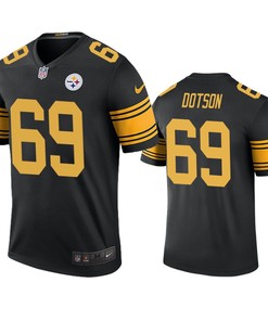 Pittsburgh Steelers Kevin Dotson Black Color Rush Legend Jersey - Robokeg