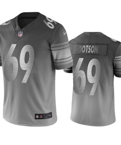 Pittsburgh Steelers Kevin Dotson Silver Gray City Edition Vapor Limited Jersey - Robokeg