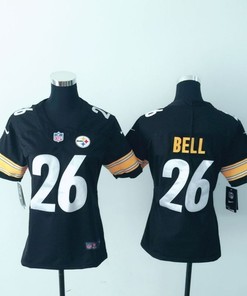 Pittsburgh Steelers Leveon Bell #26 Nfl 2020 Black Womens Jersey - Robokeg