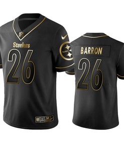 Pittsburgh Steelers Mark Barron Black Golden Edition 2019 Vapor Untouchable Limited Jersey - Mens - Robokeg