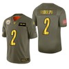 Pittsburgh Steelers Mason Rudolph 2019 Salute To Service Nfl 100 Mens Jersey Metallic - Robokeg
