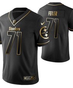 Pittsburgh Steelers Matt Feiler 71 2021 Nfl Golden Brandedition Black Jersey Gift For Steelers Fans - Robokeg