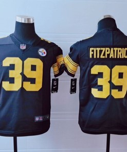 Pittsburgh Steelers Minkah Fitzpatrick #39 Nfl 2020 Black Jersey - Robokeg
