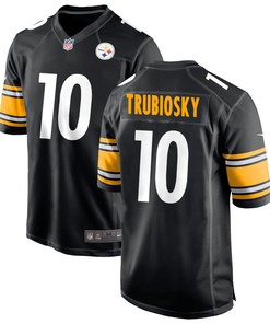 Pittsburgh Steelers Mitchell Trubisky 10 Nfl Black Player Game Jersey Gift For Steelers Fans - Robokeg