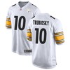 Pittsburgh Steelers Mitchell Trubisky 10 Nfl White Game Jersey Jersey Gift For Steelers Fans - Robokeg