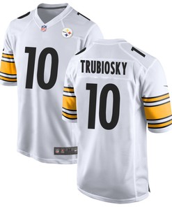 Pittsburgh Steelers Mitchell Trubisky 10 Nfl White Game Jersey Jersey Gift For Steelers Fans - Robokeg