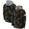 Pittsburgh Steelers Nfl X Darius Rucker Collection By Canvas Full-zip Hoodie - Camo - Robokeg
