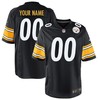 Pittsburgh Steelers Nike Custom Game Jersey - Black - Robokeg