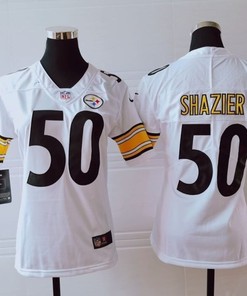 Pittsburgh Steelers Ryan Shazier #50 Nfl 2020 White Womens Jersey - Robokeg