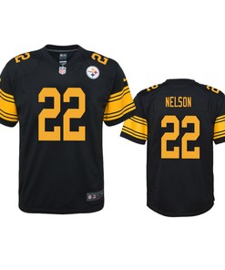 Pittsburgh Steelers Steven Nelson Black Color Rush Game Jersey - Robokeg