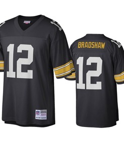 Pittsburgh Steelers Terry Bradshaw Black Legacy Replica Jersey - Robokeg
