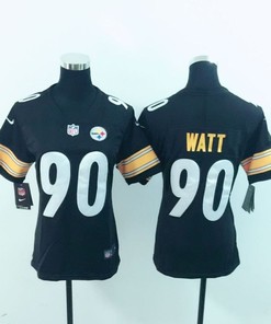 Pittsburgh Steelers T.j. Watt #90 Nfl 2020 Black Womens Jersey - Robokeg