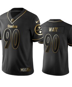 Pittsburgh Steelers T.j. Watt Black Golden Edition 2019 Vapor Untouchable Limited Jersey - Mens - Robokeg
