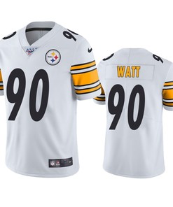 Pittsburgh Steelers T.j. Watt White 100th Season Vapor Limited Jersey - Robokeg