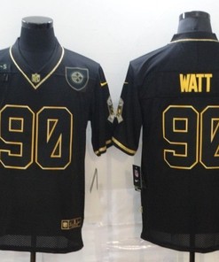 Pittsburgh Steelers Trent Jordan Watt #90 Nfl 2020 Black Jersey - Robokeg