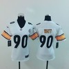 Pittsburgh Steelers Trent Jordan Watt #90 Nfl 2020 White Womens Jersey - Robokeg