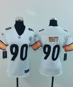 Pittsburgh Steelers Trent Jordan Watt #90 Nfl 2020 White Womens Jersey - Robokeg