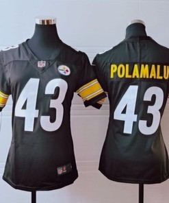 Pittsburgh Steelers Troy Polamalu #43 Nfl 2020 Brown Womens Jersey - Robokeg